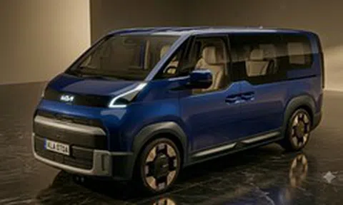 Kia PV7 lộ diện lần đầu: Xe điện cỡ lớn, hứa hẹn chở gia đình thì rộng mà công việc thì thực dụng