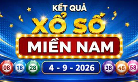 XSMN 4/9 - Kết quả xổ số miền Nam hôm nay 4/9/2026