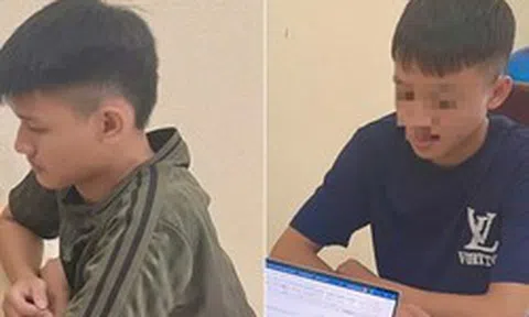 Điều tra 53 tài khoản ngân hàng trực tuyến của 19 người, công an bắt giữ 2 thanh niên sinh năm 2005 và 2009