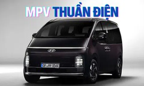 Hyundai Staria thuần điện ra mắt: Dài hơn 5,2 m, trang bị 9 chỗ ngồi, sạc đầy đi gần 450 km
