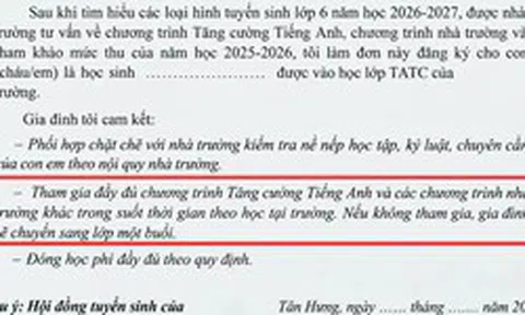 TPHCM: Phụ huynh tố phải đăng ký môn liên kết, học sinh mới được học bán trú?
