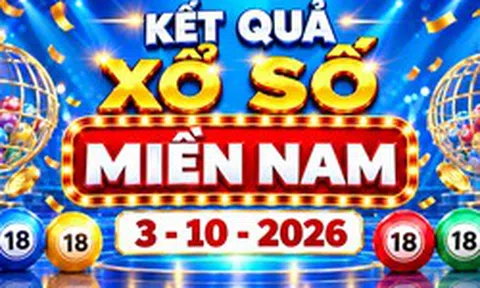 XSMN 3/10 - Kết quả xổ số miền Nam hôm nay ngày 3 tháng 10