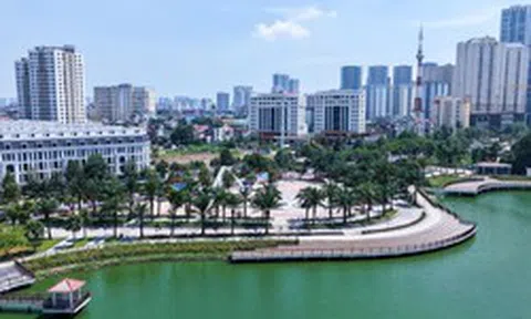 Không gian xanh giữa lòng đô thị tại công viên Phùng Khoang