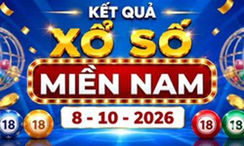 XSMN 8/10 - Kết quả xổ số miền Nam hôm nay 8/10/2026