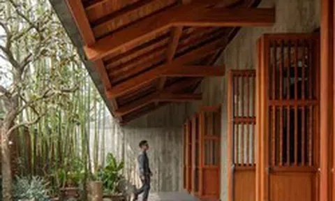 Thiết kế ngôi nhà 300m² kết hợp kiến trúc truyền thống và hiện đại