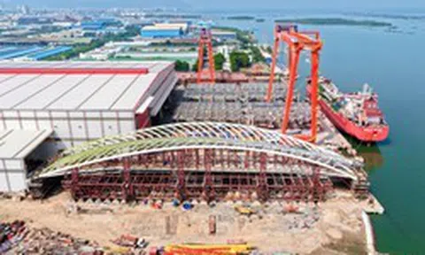 Cầu đi bộ hình lá dừa qua sông Sài Gòn dự kiến hợp long ngày 21/10
