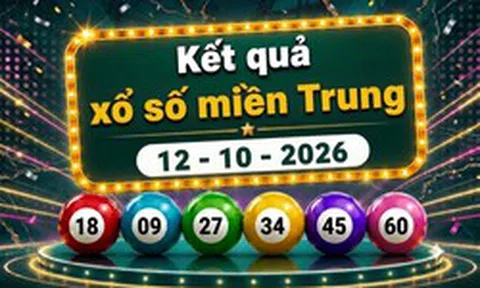 XSMT 12/10 - Kết quả xổ số miền Trung hôm nay ngày 12 tháng 10