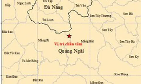 Liên tiếp 4 trận động đất xảy ra ở xã miền núi Quảng Ngãi