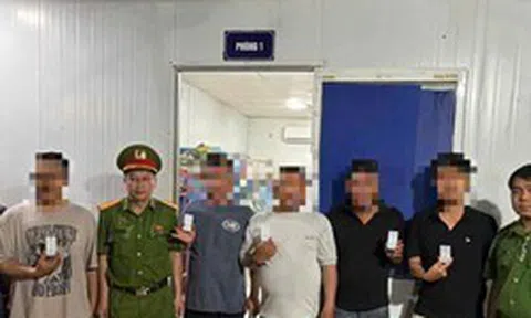 Công an bất ngờ kiểm tra 51 người ở công trình dự án cao tốc