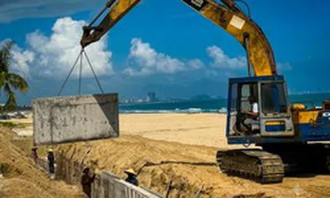 Mục kích công trình "phòng thủ bờ biển" 1.950 mét, 214 tỷ của Việt Nam: Đi qua bãi biển đẹp bậc nhất TG