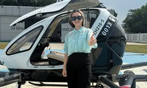 Taxi bay không người lái ở thiên đường biển Việt Nam: Chở 2 người, hành trình bay hơn 22 km