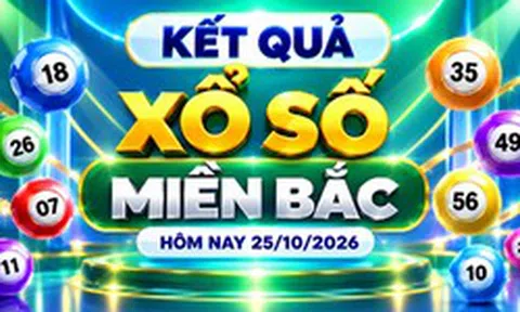 XSMB 25/10 - Kết quả xổ số miền Bắc hôm nay 25/10/2026