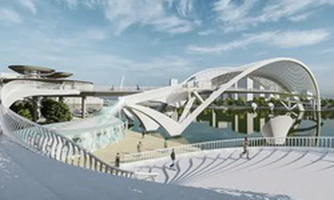 Cây cầu chưa từng có tại Việt Nam dài 720m, 'ngốn' hơn 24.000 lít sơn, dựng một vòm thép nặng hàng nghìn tấn