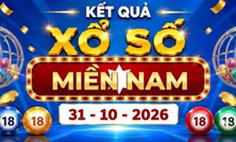 XSMN 31/10 - Kết quả xổ số miền Nam ngày 31 tháng 10
