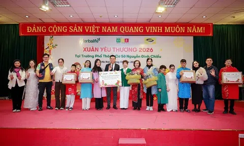 Herbalife Việt Nam tiếp tục tổ thức chương trình “Xuân Yêu Thương” 2026 cho trẻ em và người cao tuổi có hoàn cảnh khó khăn tại các Trung tâm Casa Herbalife trên toàn quốc