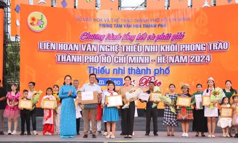 Trung tâm văn hóa TP. Hồ Chí Minh tổng kết và trao giải Liên hoan văn nghệ thiếu nhi hè 2024