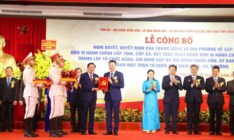 Lễ công bố Nghị quyết về sáp nhập tỉnh Đồng Nai và Bình Phước tổ chức tại Aqua City – Đại đô thị đáng sống bậc nhất tại khu vực