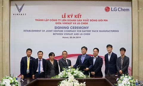VinFast hợp tác với LG Chem sản xuất pin xe điện tại Việt Nam