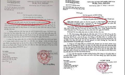 Sở TNMT Bình Dương kiến nghị thu hồi văn bản đã cấp chỉ vì báo chí phản ánh?