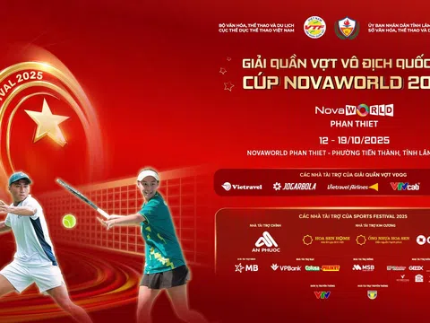 Giải Quần vợt Vô địch Quốc gia - Cúp NovaWorld 2025 mở màn Sports Festival giai đoạn 2