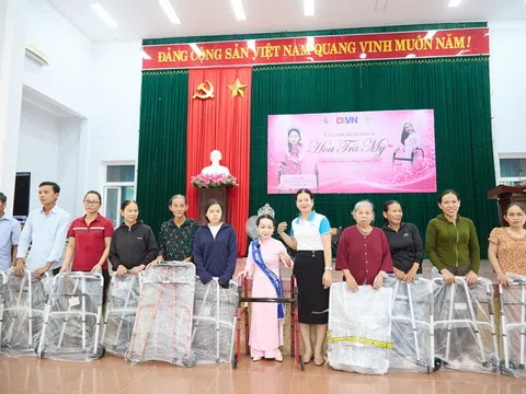 Đại sứ Hoa hậu Trăng Khuyết Việt Nam - Trần Trà My ra mắt dự án nhân ái tại quê nhà