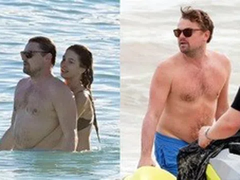 Leonardo DiCaprio "phát tướng" khi đi biển cùng bạn gái kém 23 tuổi