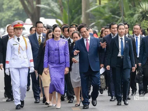 Thủ tướng Phạm Minh Chính chủ trì lễ đón Thủ tướng Thái Lan