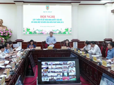 Bộ Tư pháp tổ chức hội nghị lấy ý kiến về sửa đổi, bổ sung Hiến pháp 2013
