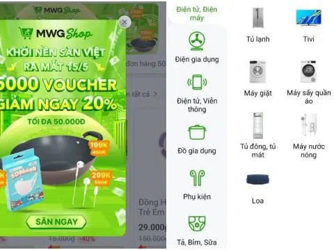 Thế Giới Di Động (MWG) trở lại cuộc đua thương mại điện tử với 'tân binh' MWG Shop