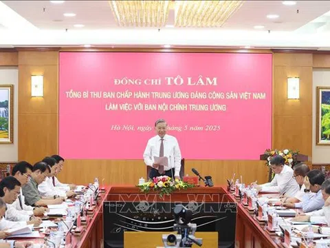 Tổng Bí thư Tô Lâm: Công tác nội chính phải hướng mục tiêu giữ vững ổn định để phát triển đất nước