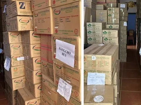 Phát hiện kho chứa 25 tấn sữa bột không rõ nguồn gốc ở Long An