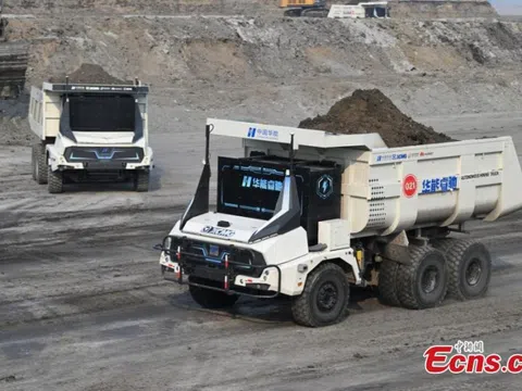 Đoàn xe tải đặc biệt của Trung Quốc chính thức vận hành: không buồng lái, không người lái, hoạt động không nghỉ 24/7