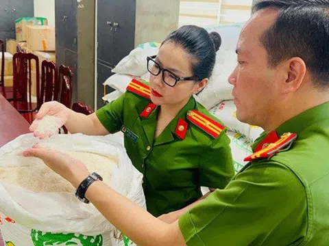 Khởi tố 4 đối tượng kinh doanh hàng chục tấn gạo ST25 giả