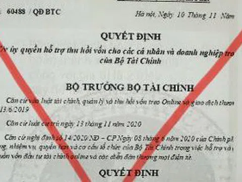 Cảnh báo giả danh Bộ Tài chính để lừa đảo