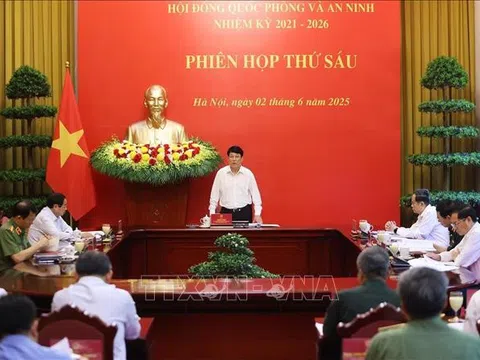 Chủ tịch nước Lương Cường chủ trì phiên họp thứ 6 Hội đồng Quốc phòng và An ninh