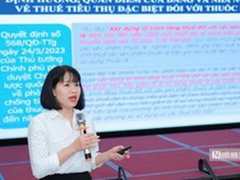 Bộ Y tế đề xuất áp thuế tuyệt đối 15.000 đồng/bao thuốc lá vào năm 2030