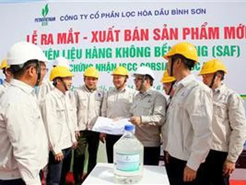Lọc hóa dầu Bình Sơn (Quảng Ngãi) ra mắt sản phẩm Nhiên liệu hàng không bền vững (SAF)