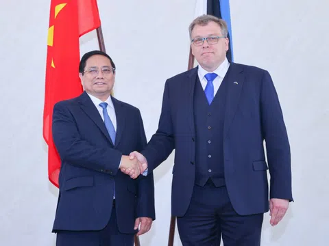 Thủ tướng Phạm Minh Chính hội kiến Chủ tịch Quốc hội Estonia