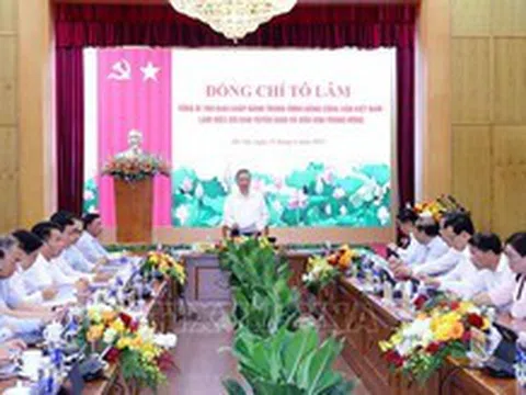 Tổng Bí thư Tô Lâm: Đổi mới công tác Tuyên giáo và Dân vận đáp ứng yêu cầu phát triển đất nước thời kỳ mới