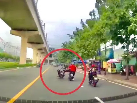 Đã xác định được nam thanh niên đạp ngã xe người đi đường
