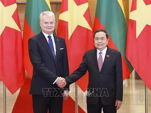 Chủ tịch Quốc hội Trần Thanh Mẫn hội kiến Tổng thống Lithuania Gitanas Nauseda