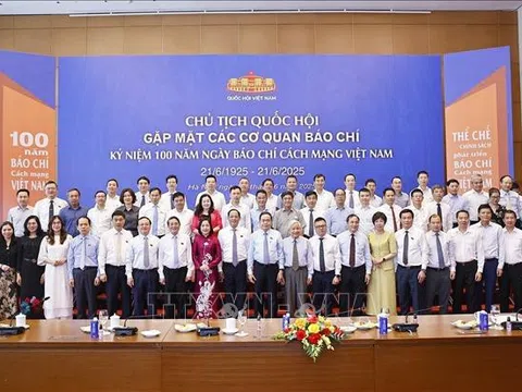 Chủ tịch Quốc hội Trần Thanh Mẫn gặp mặt các cơ quan báo chí