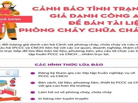 Cảnh giác với thủ đoạn giả danh cán bộ cảnh sát PCCC để lừa đảo