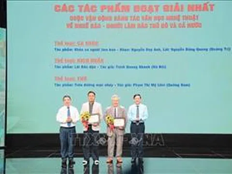 Trao 30 giải thưởng cho các tác phẩm văn học nghệ thuật về nghề báo - người làm báo
