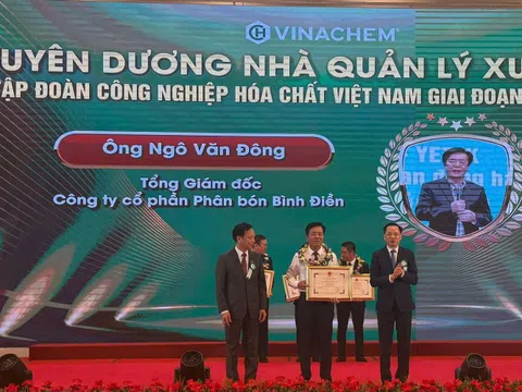 Tổng Giám đốc Bình Điền được vinh danh Nhà lãnh đạo xuất sắc của Tập đoàn Hóa chất Việt Nam giai đoạn 2020-2025