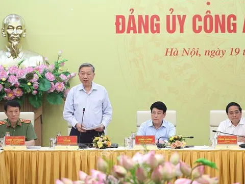 Tổng Bí thư Tô Lâm dự Hội nghị Đảng ủy Công an Trung ương 6 tháng đầu năm 2025