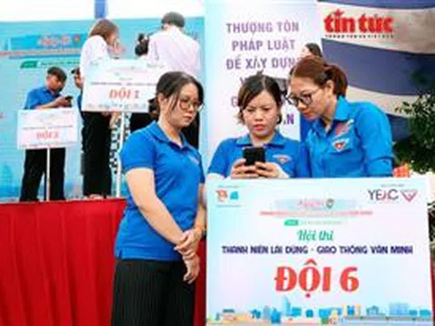 Lan tỏa thông điệp an toàn giao thông đến các thanh niên công nhân