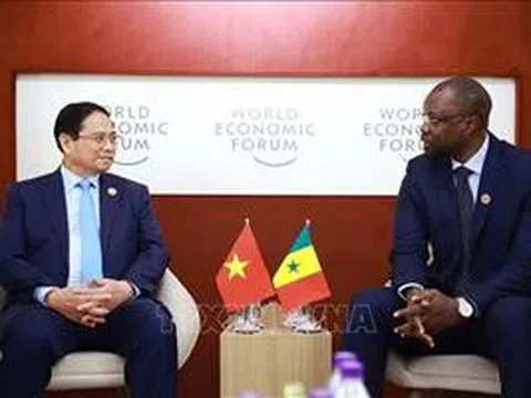Thủ tướng Phạm Minh Chính gặp Thủ tướng Senegal nhân dịp dự WEF 16