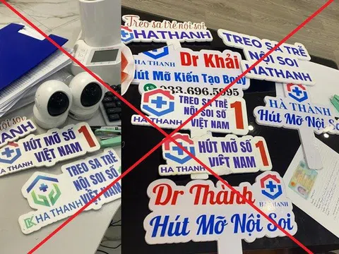 Phát hiện cơ sở thẩm mỹ "chui" mạo danh Bệnh viện Hà Thành