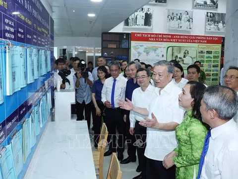 Tổng Bí thư Tô Lâm khảo sát thực tế mô hình tổ chức chính quyền địa phương 2 cấp tại TPHCM